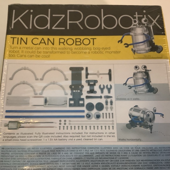 Kids Robotix Tin Can Robot Steam Powered Kids 4M - Picture 7 of 14